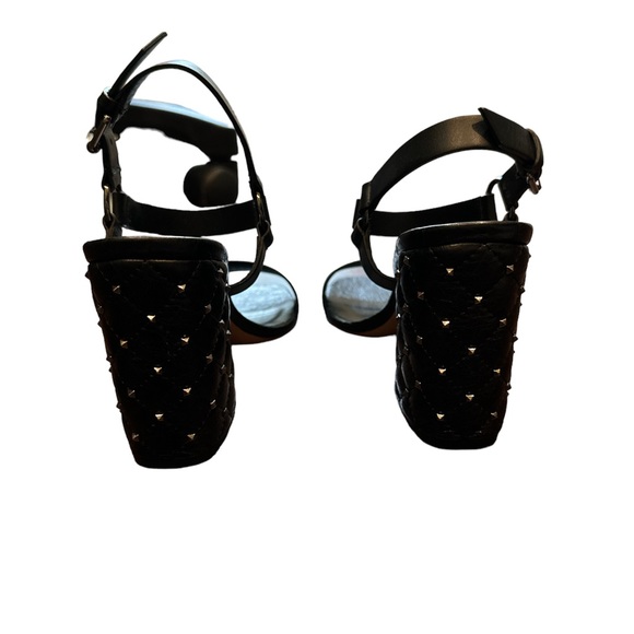 Valentino Rock stud sandals NWT size 36 silver chrome studs - Picture 2 of 9